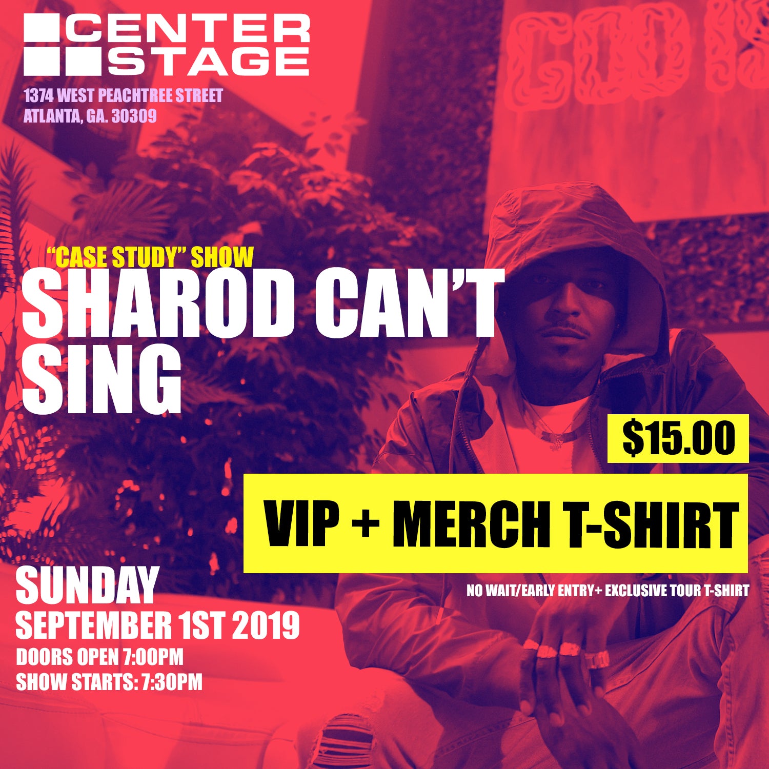 "VIP + Merch T-Shirt Ticket"